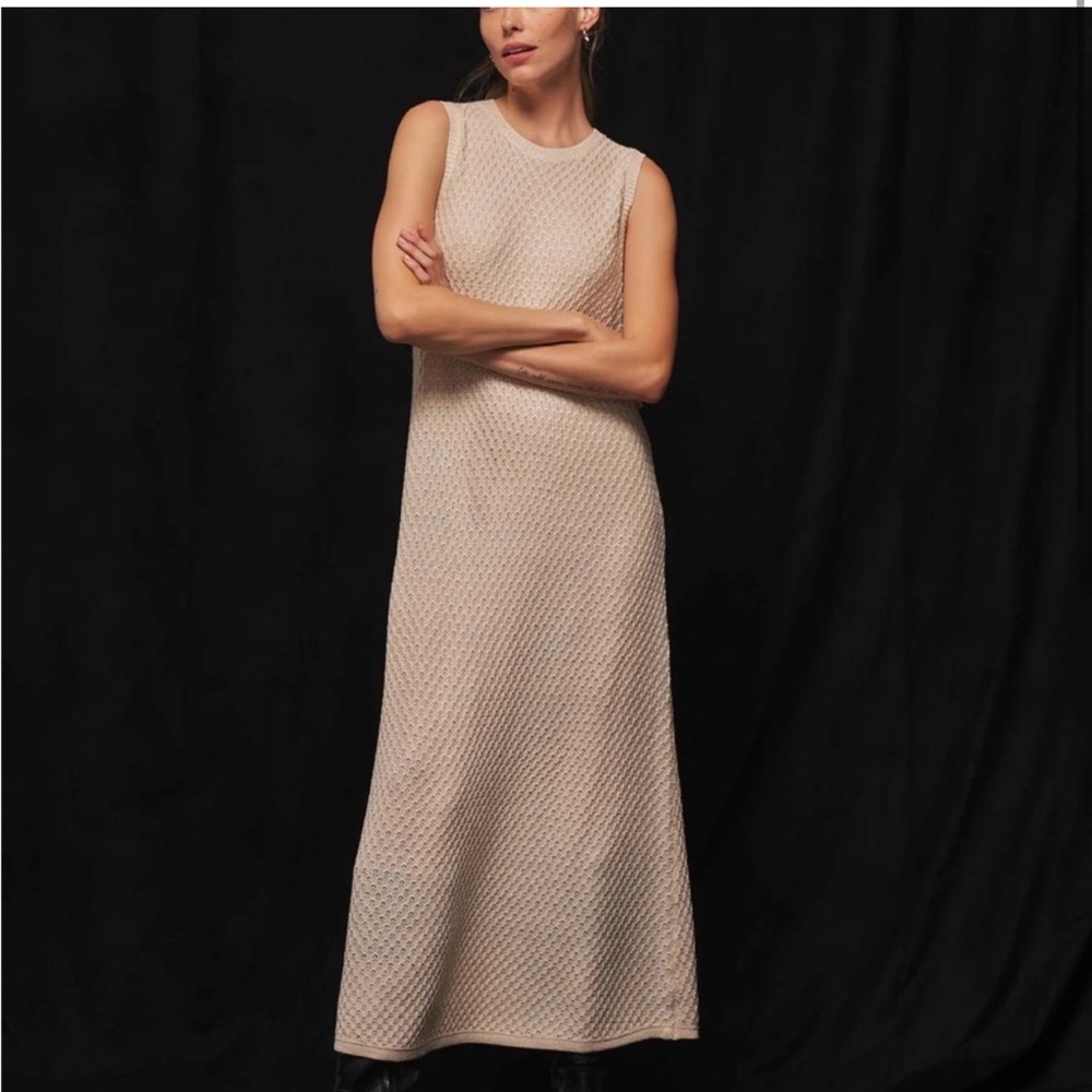 Richer Poorer Cream Knit Column Dress